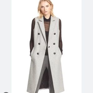 Rag and Bone Faye double breasted wool midi vest